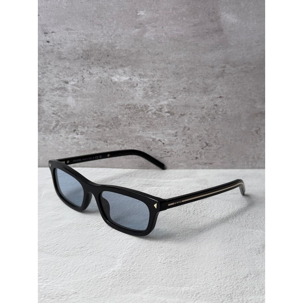 NEW Prada PR D05S Sunglasses in Black Blue Lens $524 - Picture 2 of 6